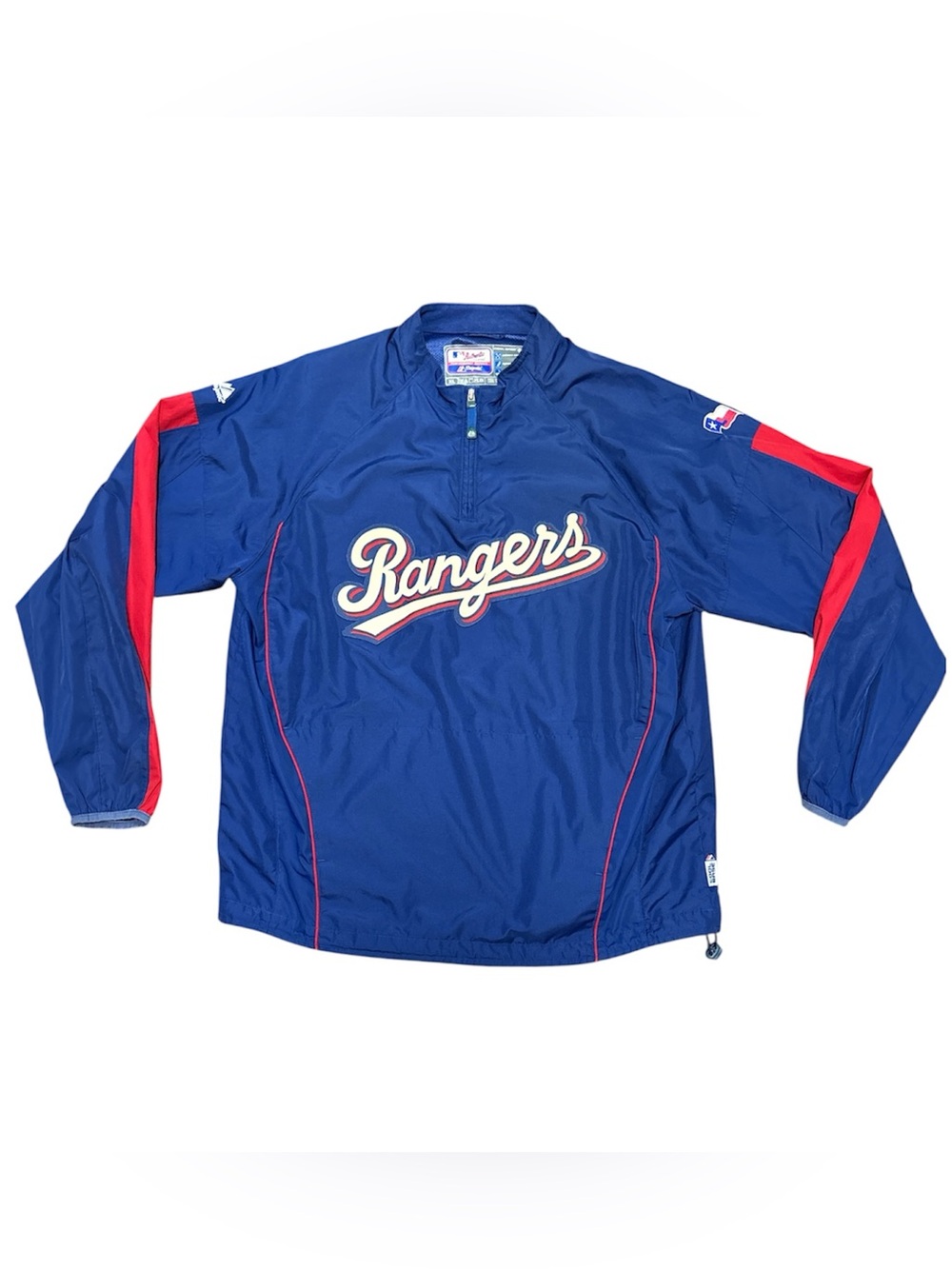 Vintage Majestic Texas Rangers MLB Pullover weatherproof Size: XL
